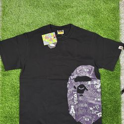 BAPE black multi coloured tee #streetwear #skater