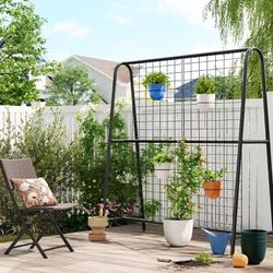 69.5" A-Frame Outdoor Decorative Screen Black - Room Essentials™