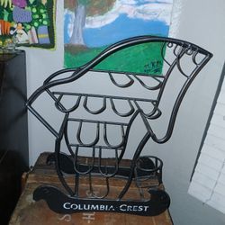 Advertising Counter Display 12 Bottle Fish Jumping Wine Rack 