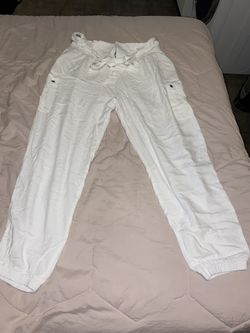 Fashion Nova White Joggers (size 2x)