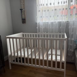 White IKEA Crib