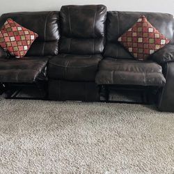 Recliner Sofa And Two Recliner Chairs From Art & Van 