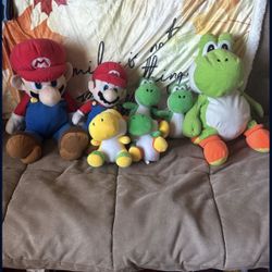 Mario And Yoshi Plushies 