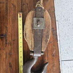 Vintage Wood Pulley