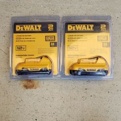 Dewalt 12v Batteries 2.0 Brand New Price For Both
