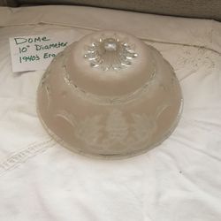 Vintage Lamp Cover - Rose Dome 