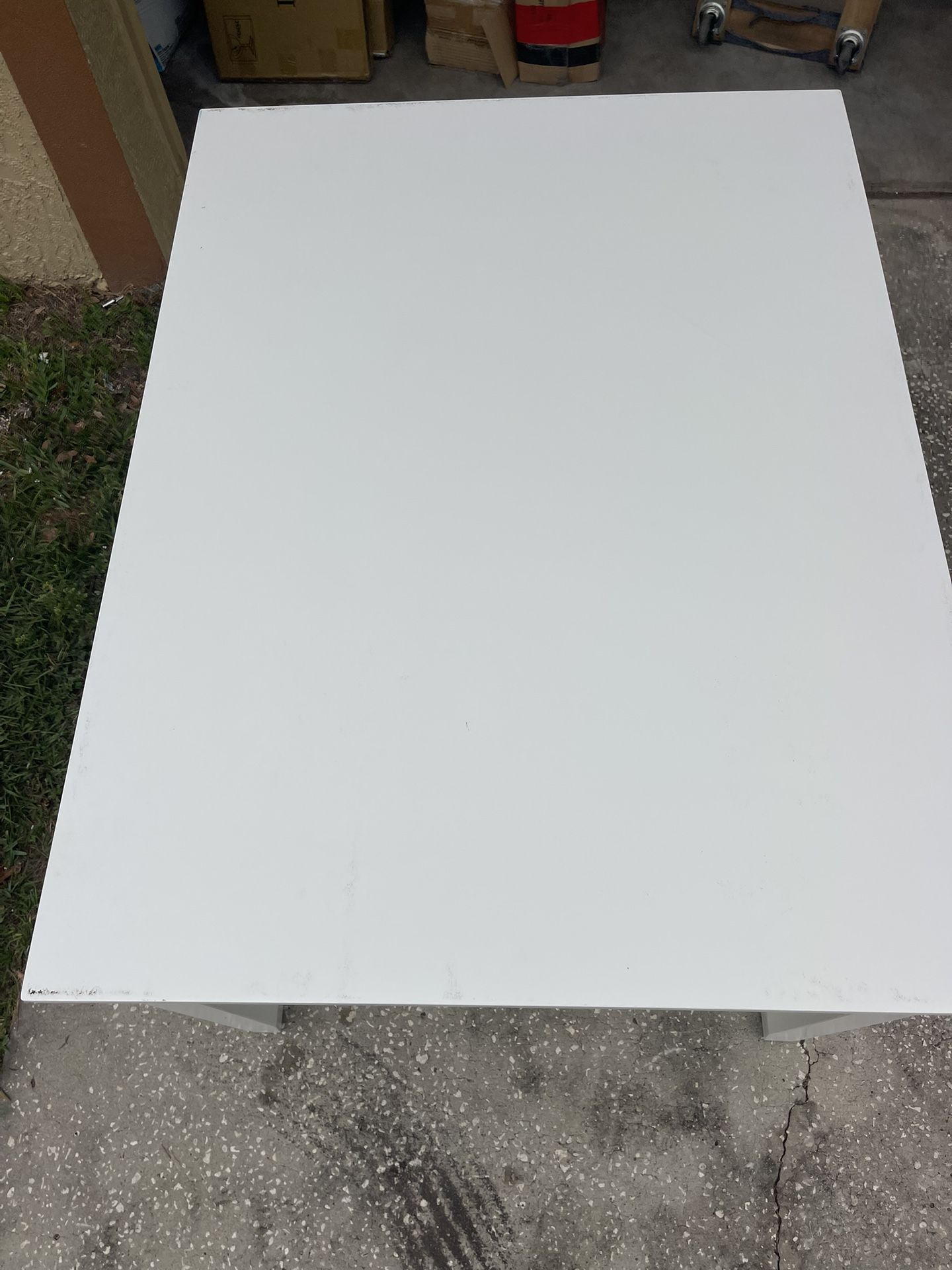 White Multi-Purpose Table 48” x 36”- $50