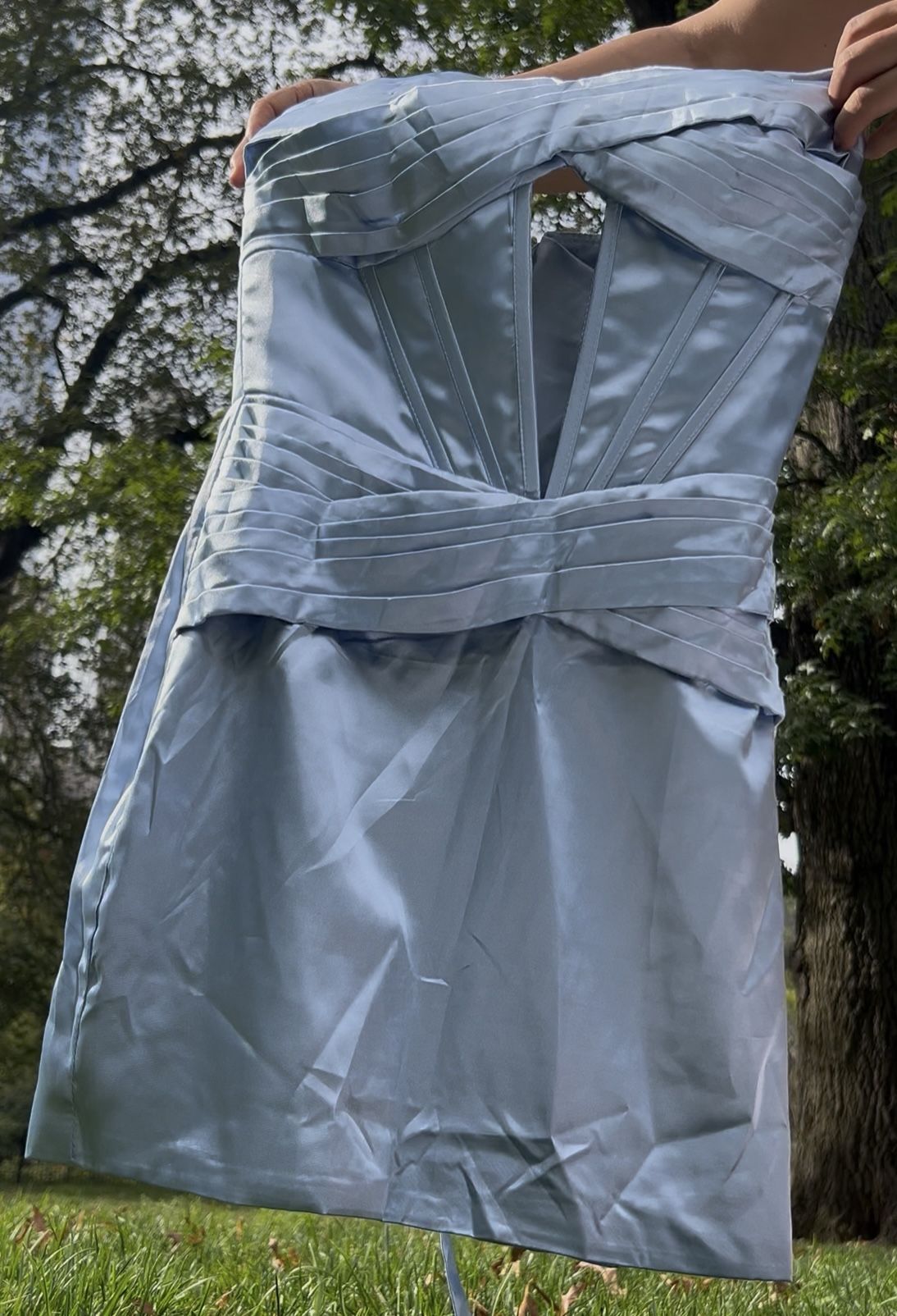 Strapless Sky blue Dress