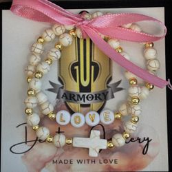 Faith Love Trust Custom Stretch Bracelets Men, Women Kids Jewelry 