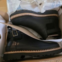 NEW Georgia Boot Women's Black Buckle Chelsea Romeo SIZE  7.5