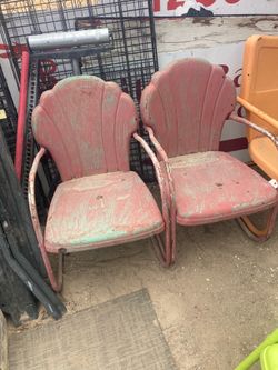 Metal motel patio chairs