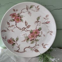 Springtime 1940s Vintage Plate Set/Romantic Decor/ Farmhouse Decor/ Cottage Decor