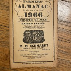 1966 Farmers Almanac 