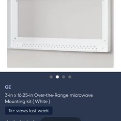 3-in x 16.25-in Over-the-Range microwave Mounting kit (White )