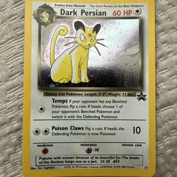 Dark Persian Black Star Promo 17. Great Condition Pokemon