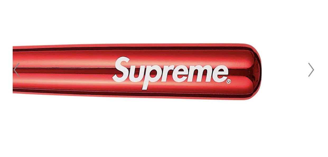 Rawling Supreme, Collab Maplewood, Chrome, Red Baseball Bat