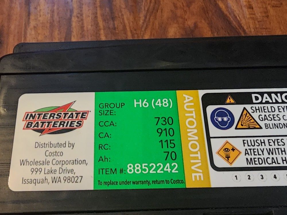 Interstate Battery Size H6 (48) for Sale in Everett, WA OfferUp