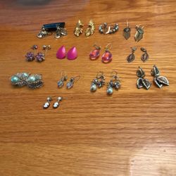 Vintage  Pierced Earrings.
