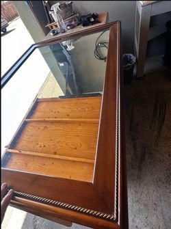 Mirror w wooden frame