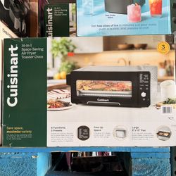 Cuisinart 14-in-1 Space Saving Air Fryer Toaster Oven Brand New In Box