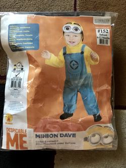 Minions toddler costumes 6-12 months