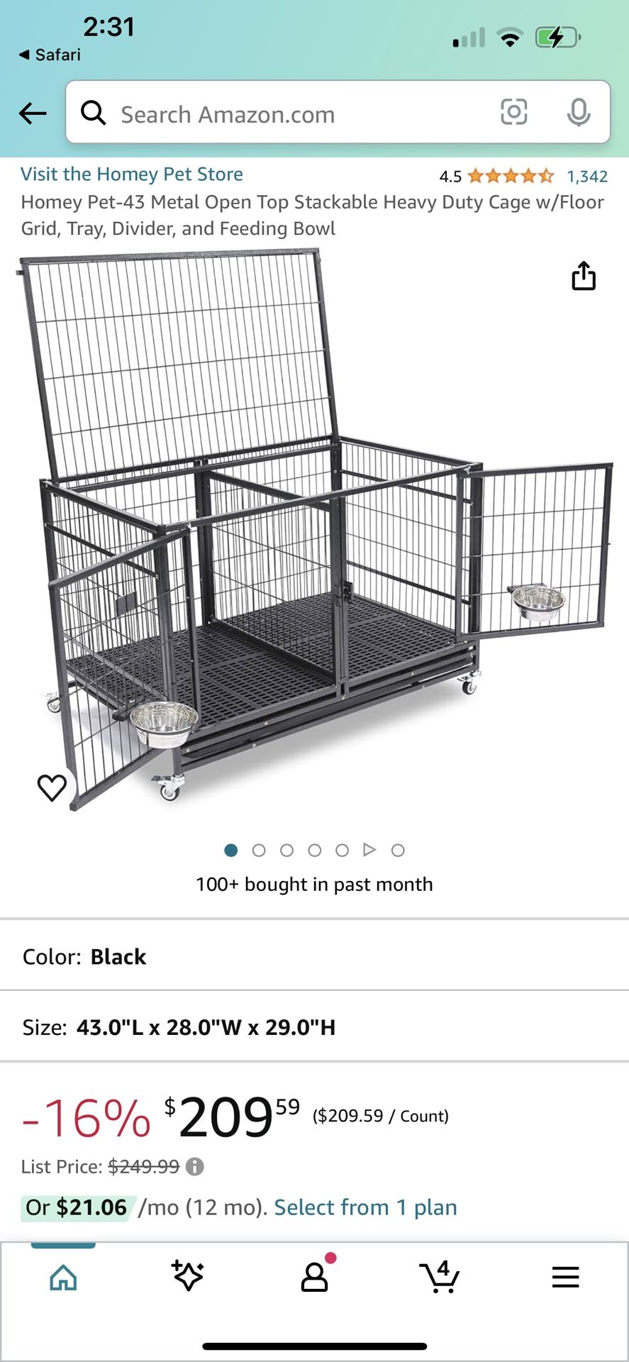 2 Door Dog Kennel