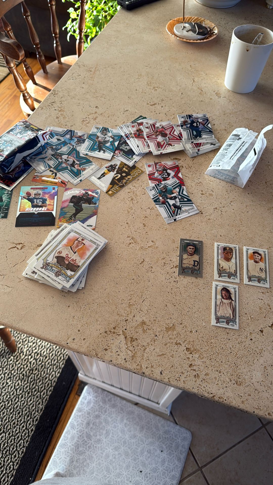 Panini 2025 Rookies And Stars Cards And Topps Allen And Ginter 2025 Cards With 4 Mini Cards And Dj Khaled Card