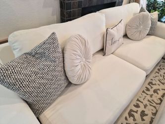 Creme Sofa ( buy one get one free)