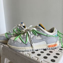 Nike x Off-White Dunk Low "Lot 26 of 50" Grey/ Green - No box