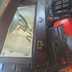 Antique Mahogany Mirror With Little Nook