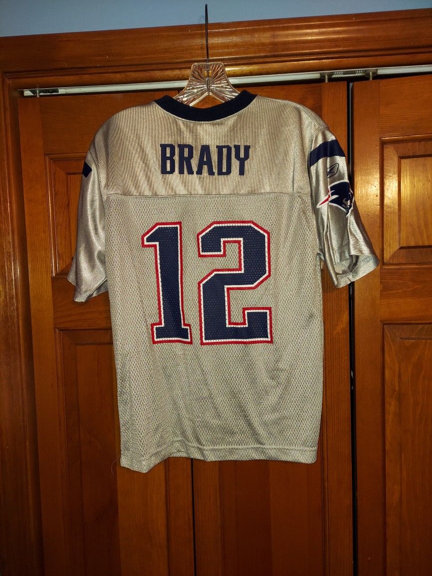 YOUTH LARGE (14-16) NEW ENGLAND PATRIOTS BRADY REEBOK JERSEY