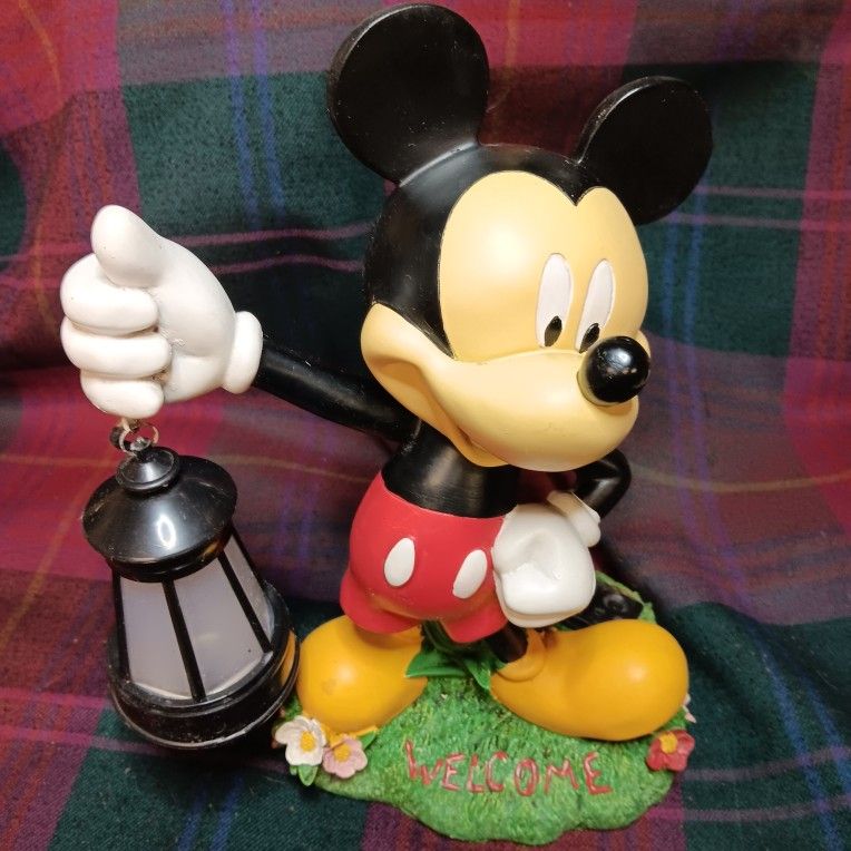 Mickey Mouse Solar Garden Statue