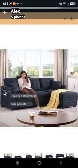 Blue couch
