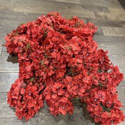 Wedding Floral- Red Hydrangeas 