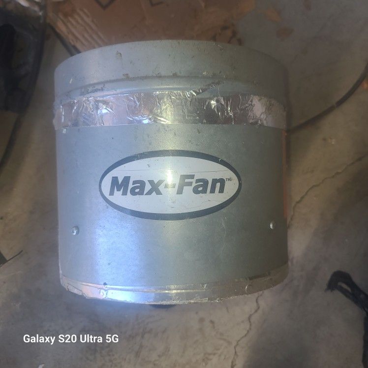 10” Max Fan EL 010 E2 02 Inline Hydroponics Booster Fan Only $150