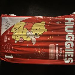 Size 1 Huggies Diapers 32 Count