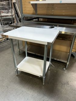New Stainless Steel Prep Tables Work Benches Industrial Grade NSF