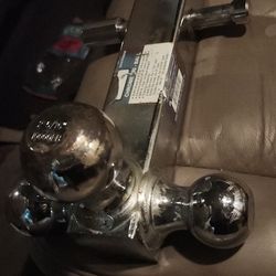 Tri Ball Hitch Chrome 10000 Lbs 2 In