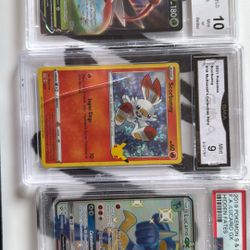 Graded Pokemon cards And Graded Cards Comes With Binder I Am Negotiable