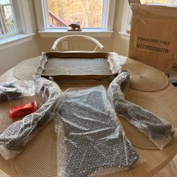 NEW Christopher Knight Home French Country, Wooden Coffee Table Hourglass Design End Table