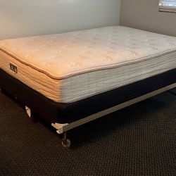 Full Size Bed, Box Spring, Frame 