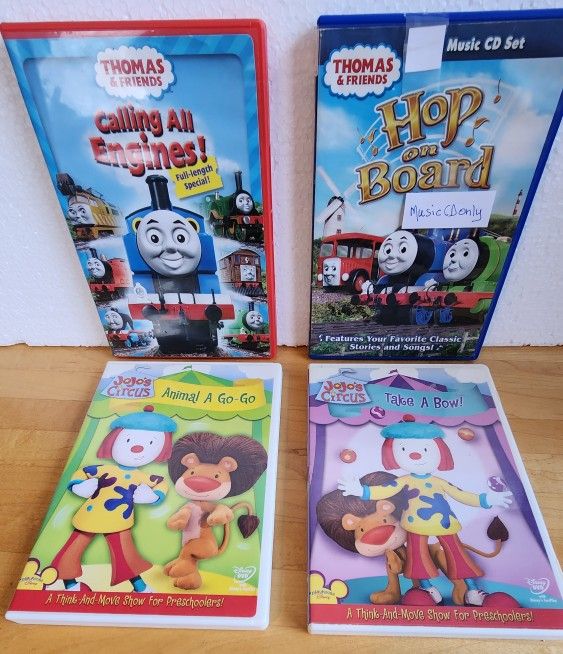 Thomas & Friends and JoJo's Circus DVDs $4 Ea.
