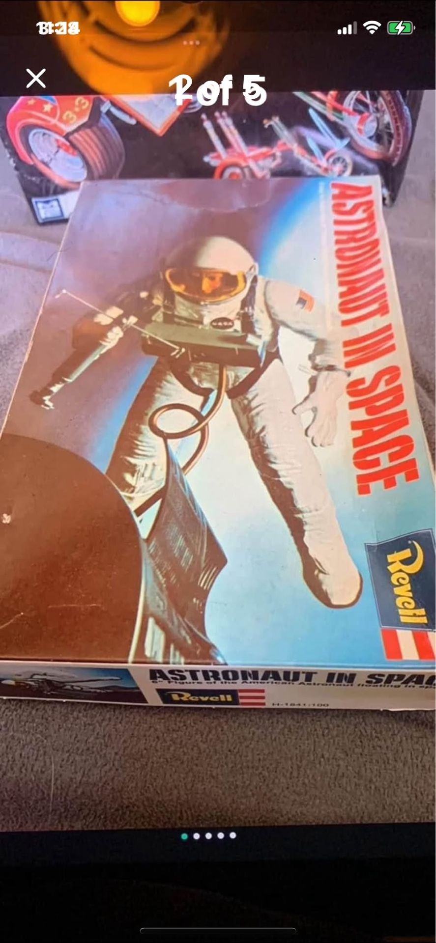 NASA Vintage Revell Model Kit Astronaut In Space