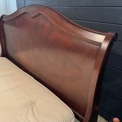 Wooden Sleigh Bed Frame