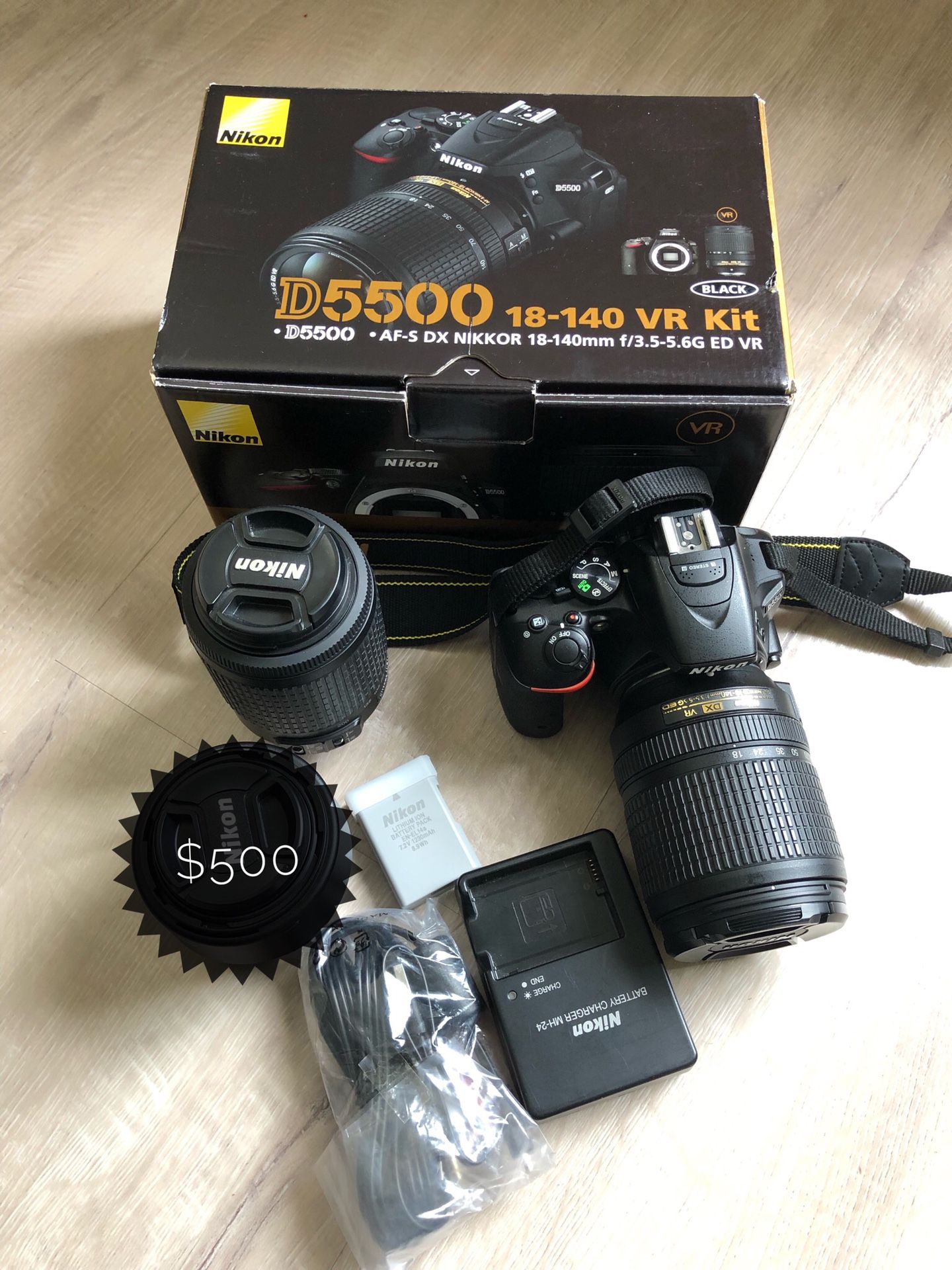 Nikon D5500 with WiFi touch screen