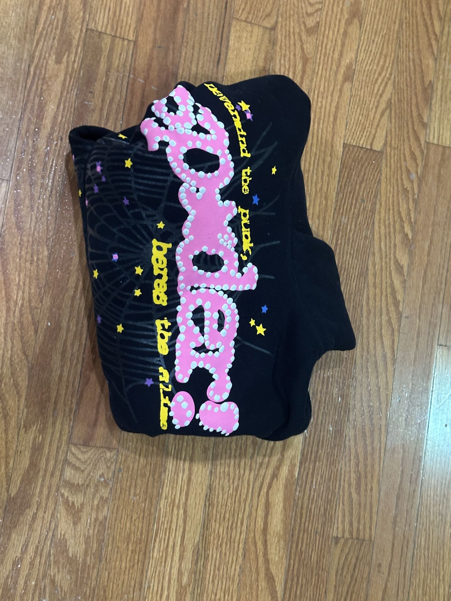 Black And Pink Sp5der Hoodie