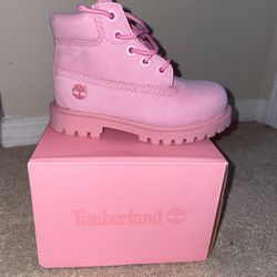 Brand New - Pink Timberland 6" Premium Boots - Girls' Toddler size 8