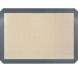 Brandnew Silicone Baking Mat, 16.5" x 11.6" Silicone Cookie Sheets for Baking, Reusable Baking Mat, Non-Stick Reusable, Food Safe, Dark Gray Oven Baki