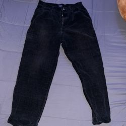 Black corduroys