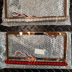 1 Red, 1 White.  Chrome 